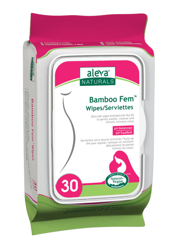 Aleva Naturals® Bamboo Fem Wipes