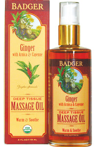 Ginger Deep Tissue Massage Oil