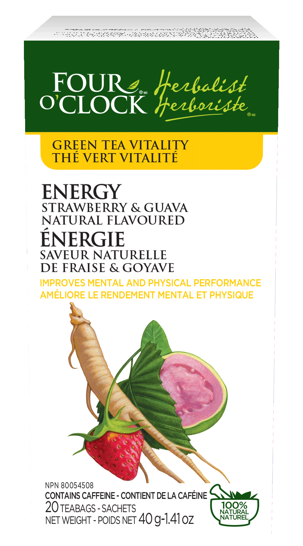 Energy Green Tea Straberry-Guava