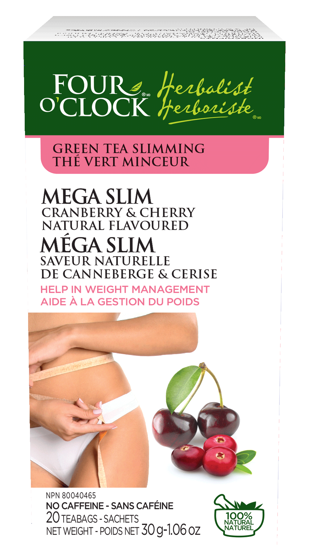 Mega-Slim Cherry-Cranberry GreenTea