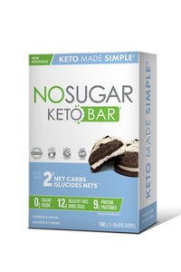 No Sugar Keto Bar Cookies & Cream