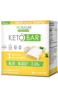 No Sugar Keto Bar Lemon Meringue