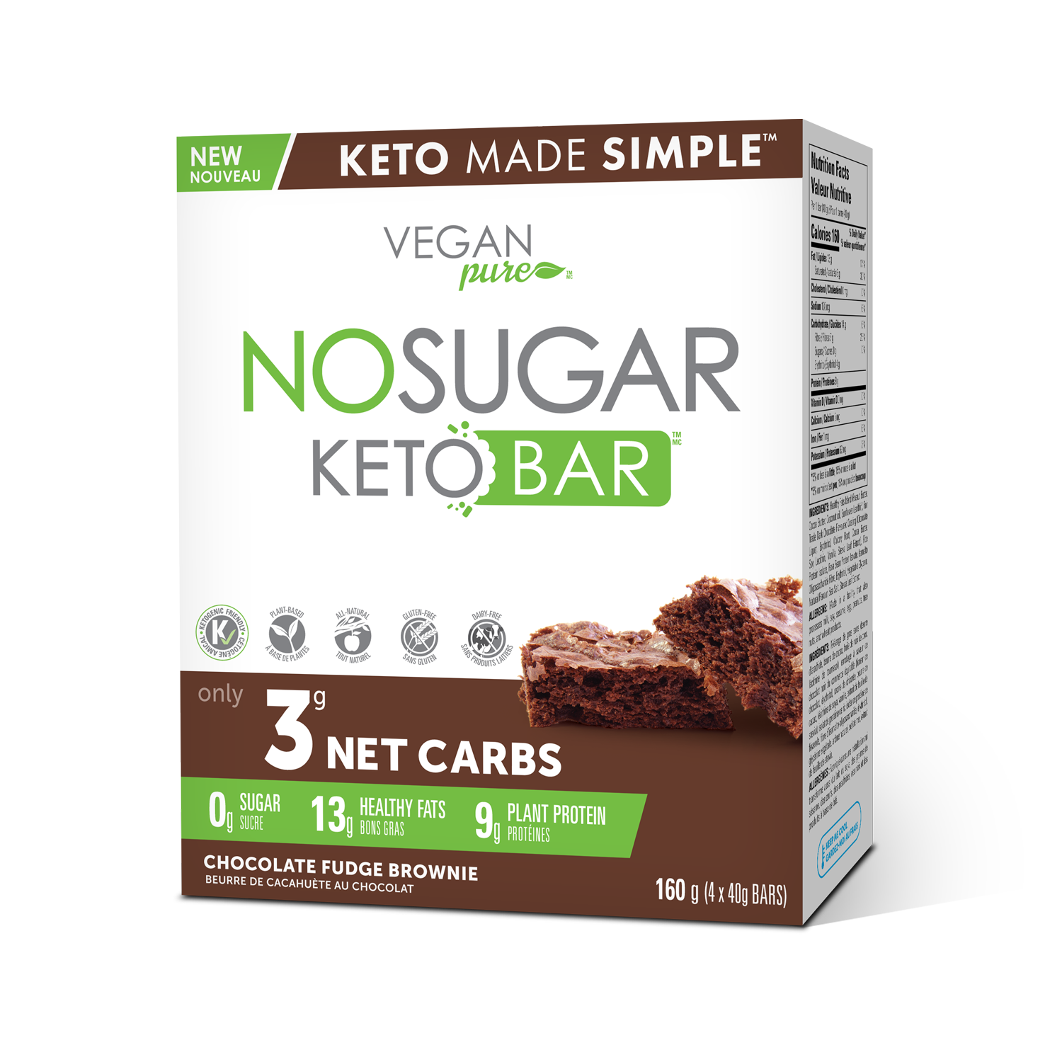 No Sugar Keto Bar Choc Fudge