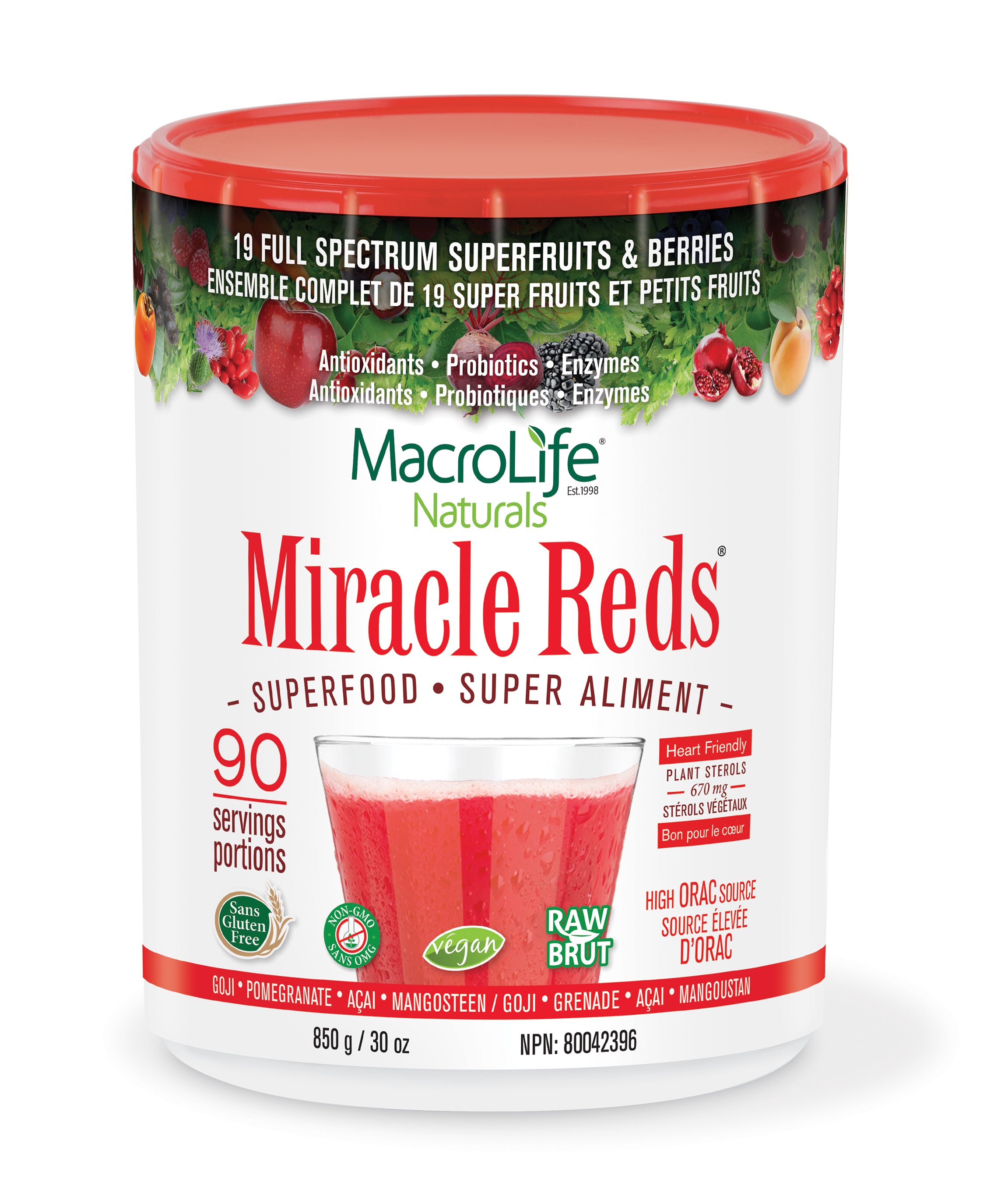 Miracle Reds canister