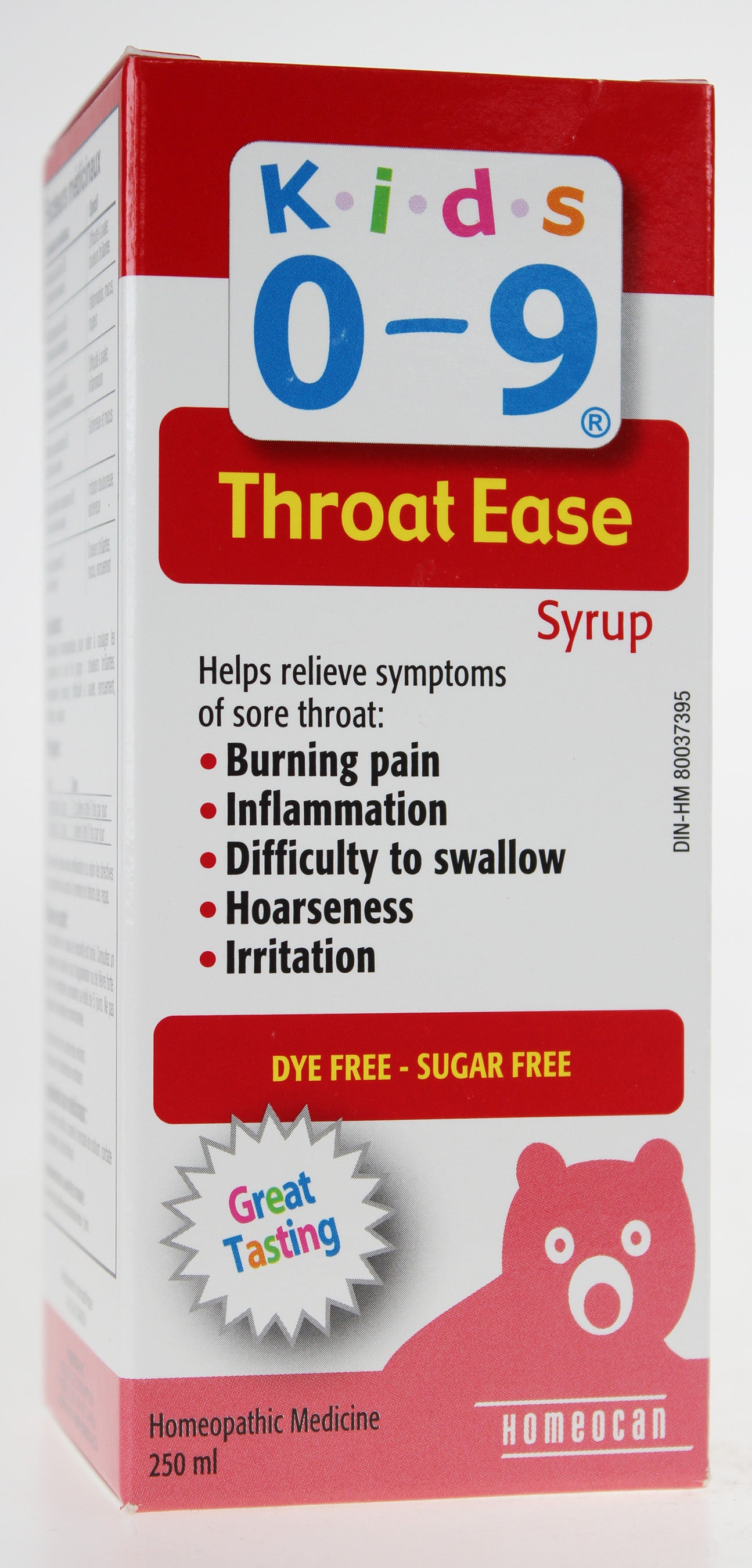 Kids 0-9 Throat Ease syrup