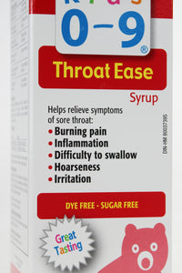 Kids 0-9 Throat Ease syrup