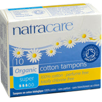 Organic Cotton Super Tampons
