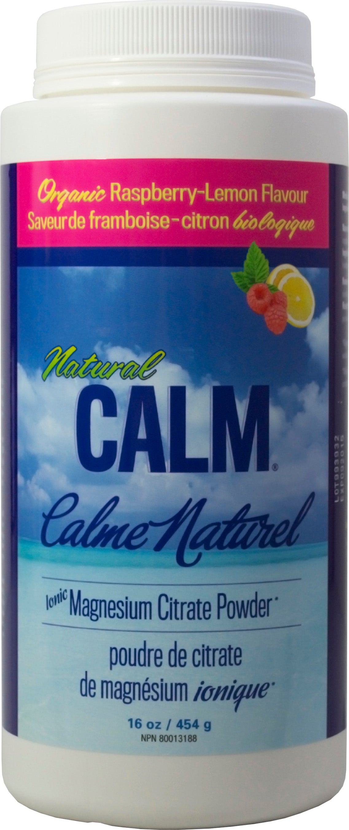 Natural Calm Magnesium Rasp Lemon