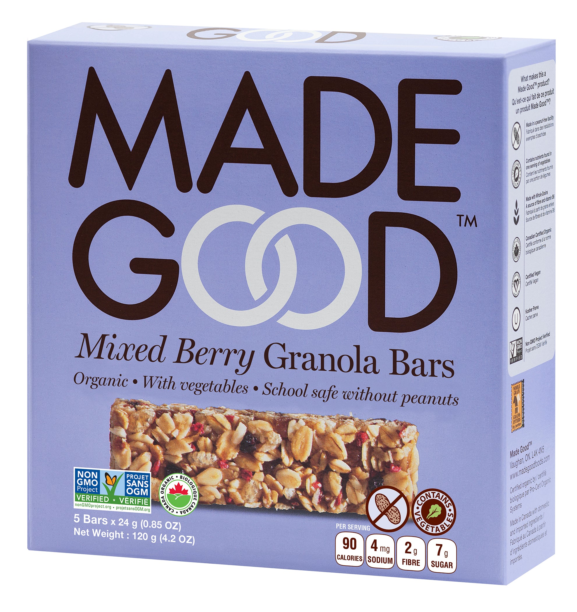 Mixed Berry Granola Bars