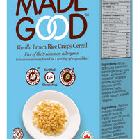 Vanilla Brown Rice Crisps Cereal