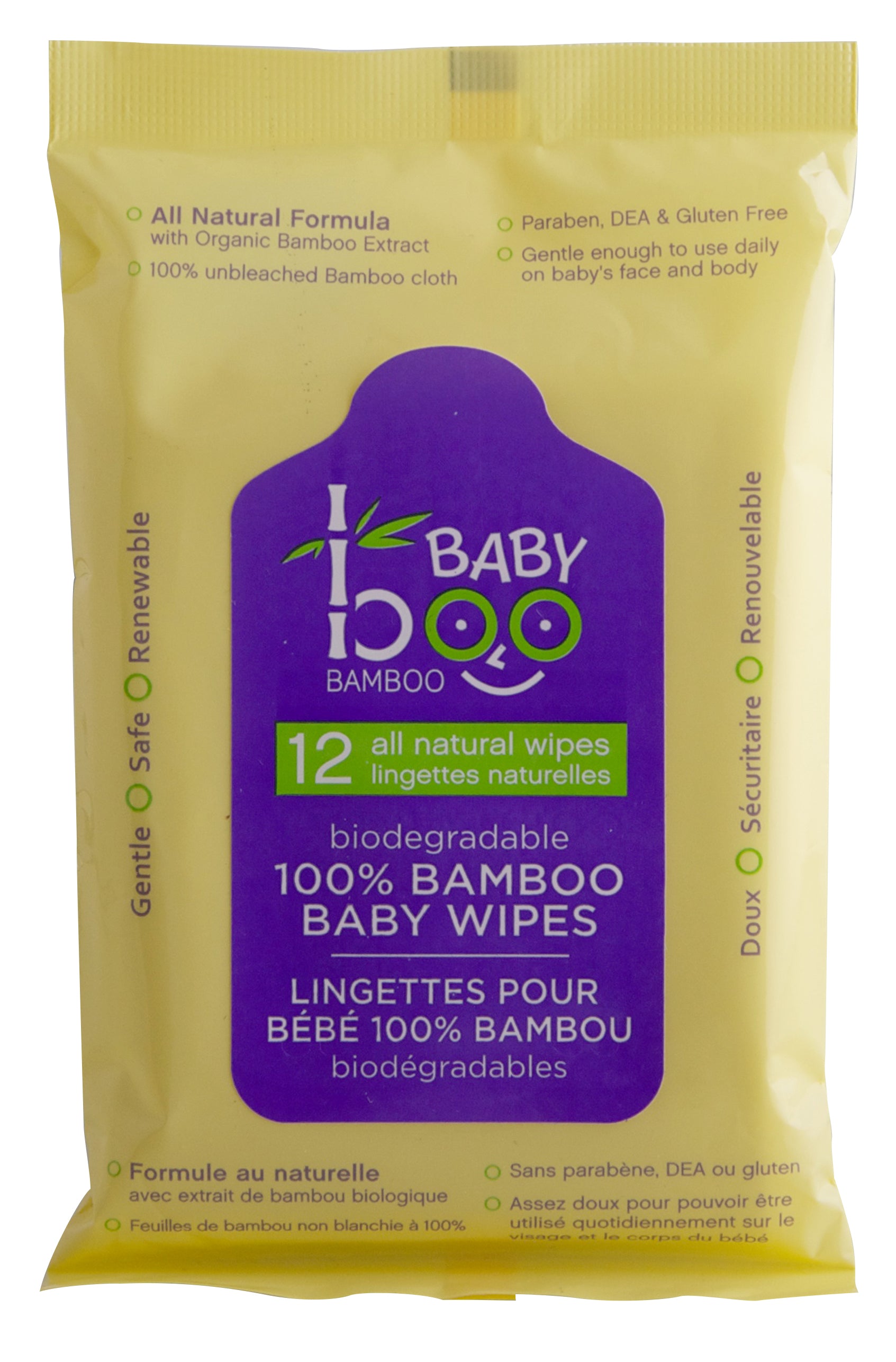 Baby Boo Biodegradable Travel Wipes