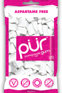 PUR Pomegranate Mint 55pc Gum BAG