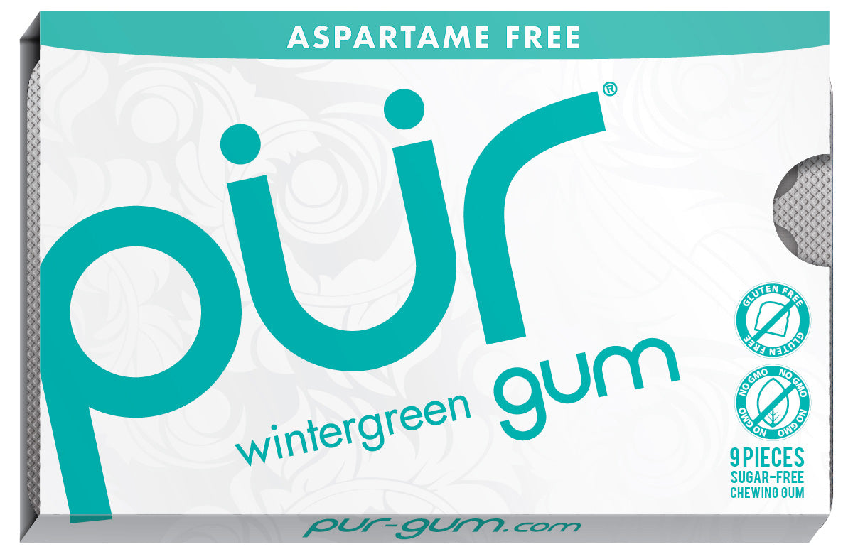 PUR Wintergreen 9pc Gum