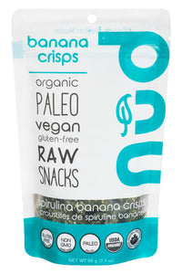 Spirulina Banana Crisps