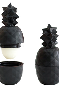 Geometric Pineapple Lip Balm Black