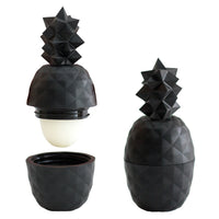 Geometric Pineapple Lip Balm Black