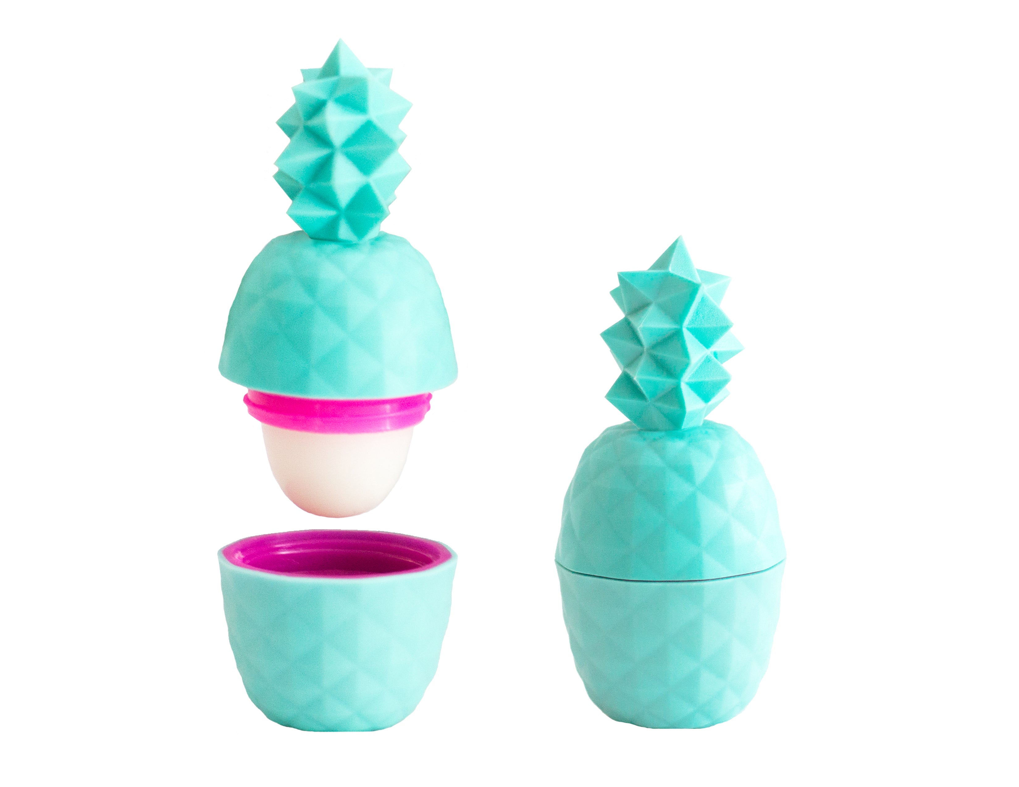 Geometric Pineapple Lip Balm Turq