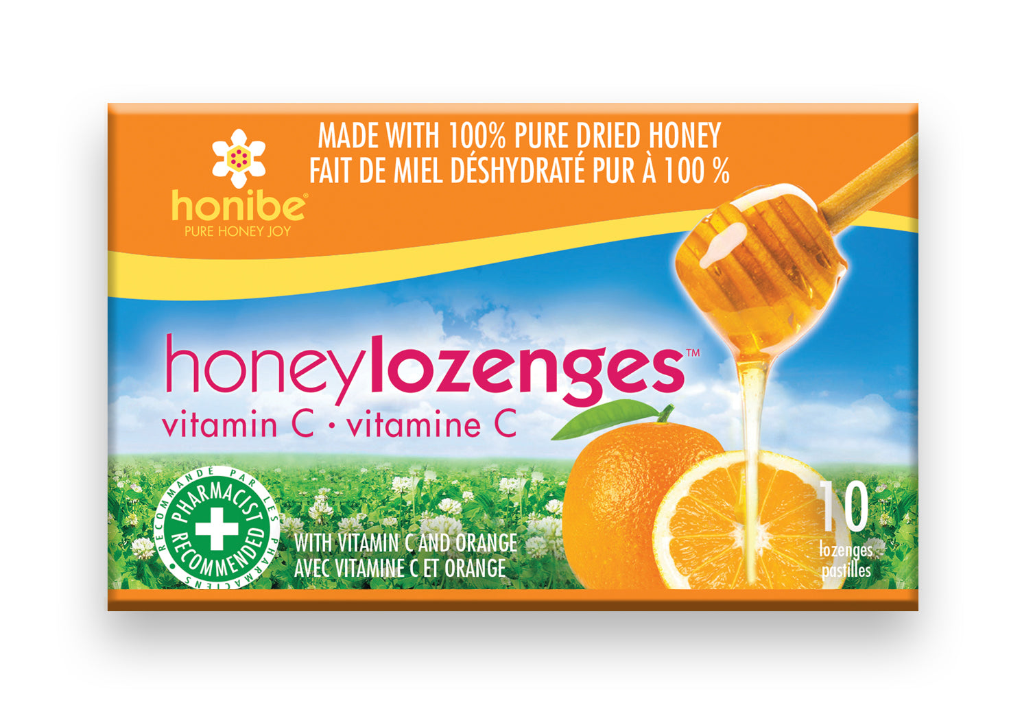 Honibe Honey Lozenges Vit C &Orange