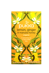 Organic Lemon Ginger+Manuka Honey