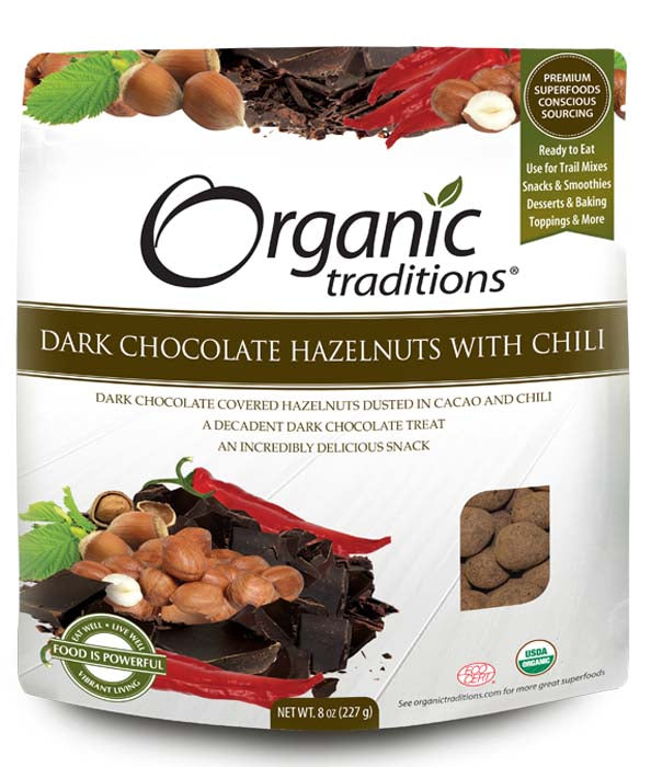 Hazelnuts, Dark Chocolate w Chili