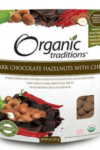 Hazelnuts, Dark Chocolate w Chili