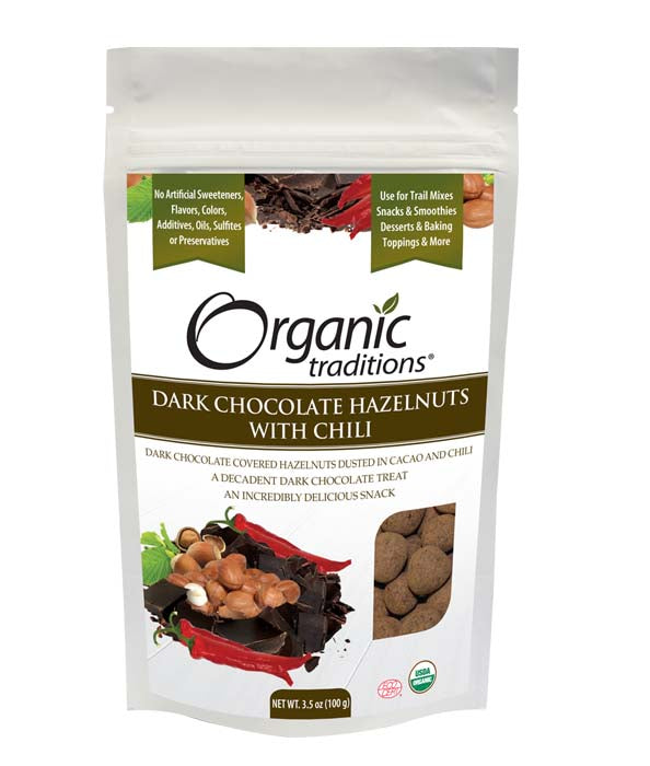 Hazelnuts, Dark Chocolate w Chili