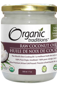 Coconut Oil, Raw Ex Virgin Unrefind