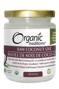 Coconut Oil, Raw Ex Virgin Unrefind