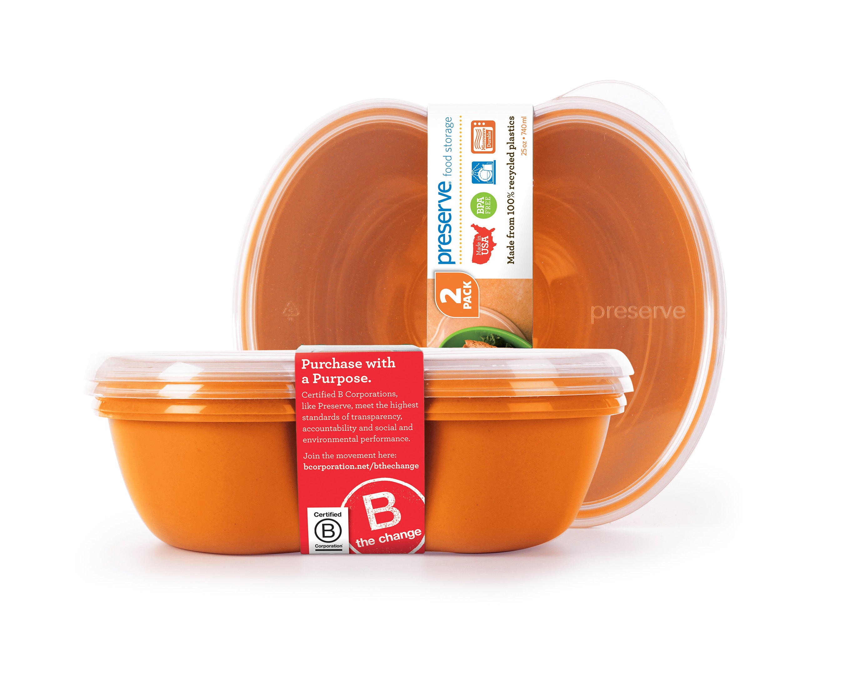 Food Storage - Sandwich(2 pak)-Orng