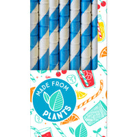 Compostables Straws Blue