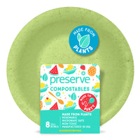 Compostables Bowls 8ct Green