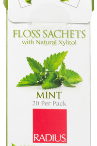 Floss Sachets, Vegan Xylitol Mint