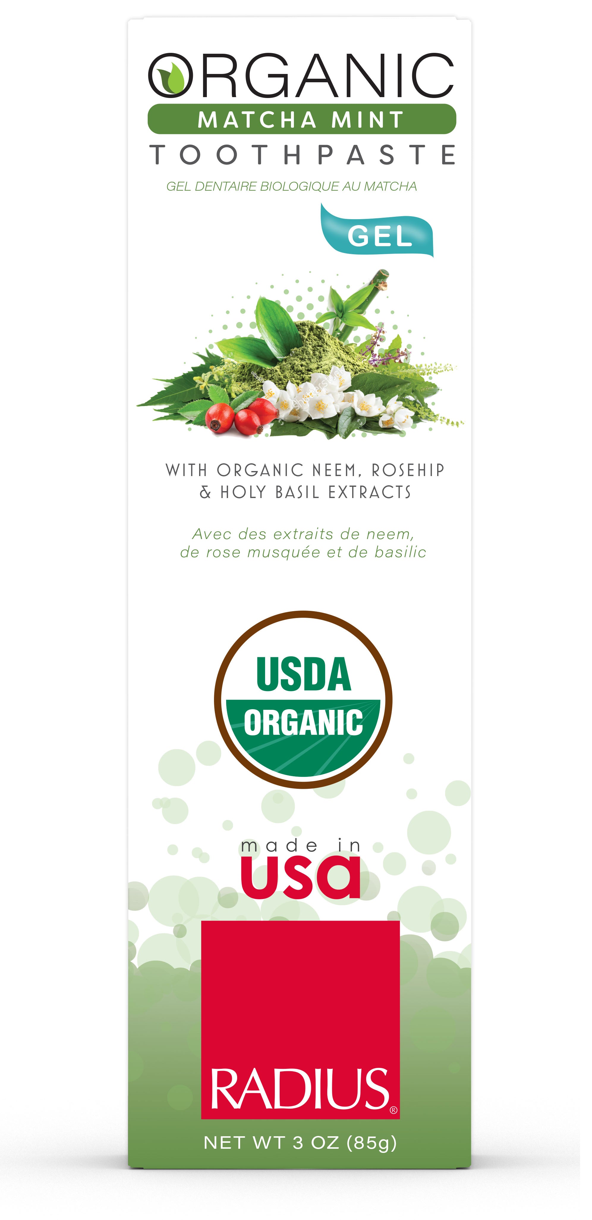 USDA Organic Matcha Mint Gel