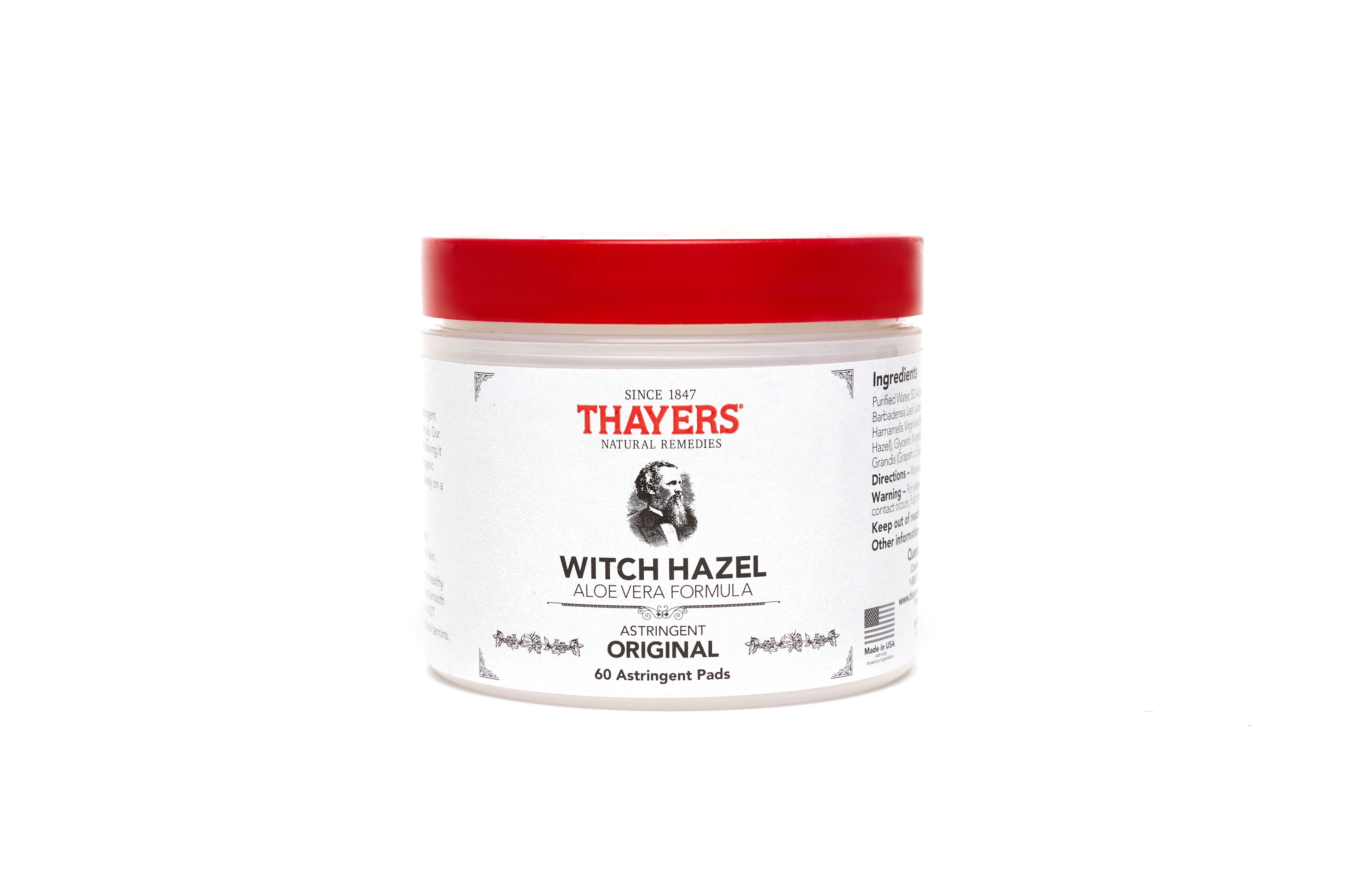 Org Witch Hazel AV Astrgnt Pads