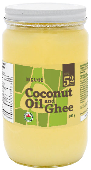 Coconut Oil and Organic Ghee
