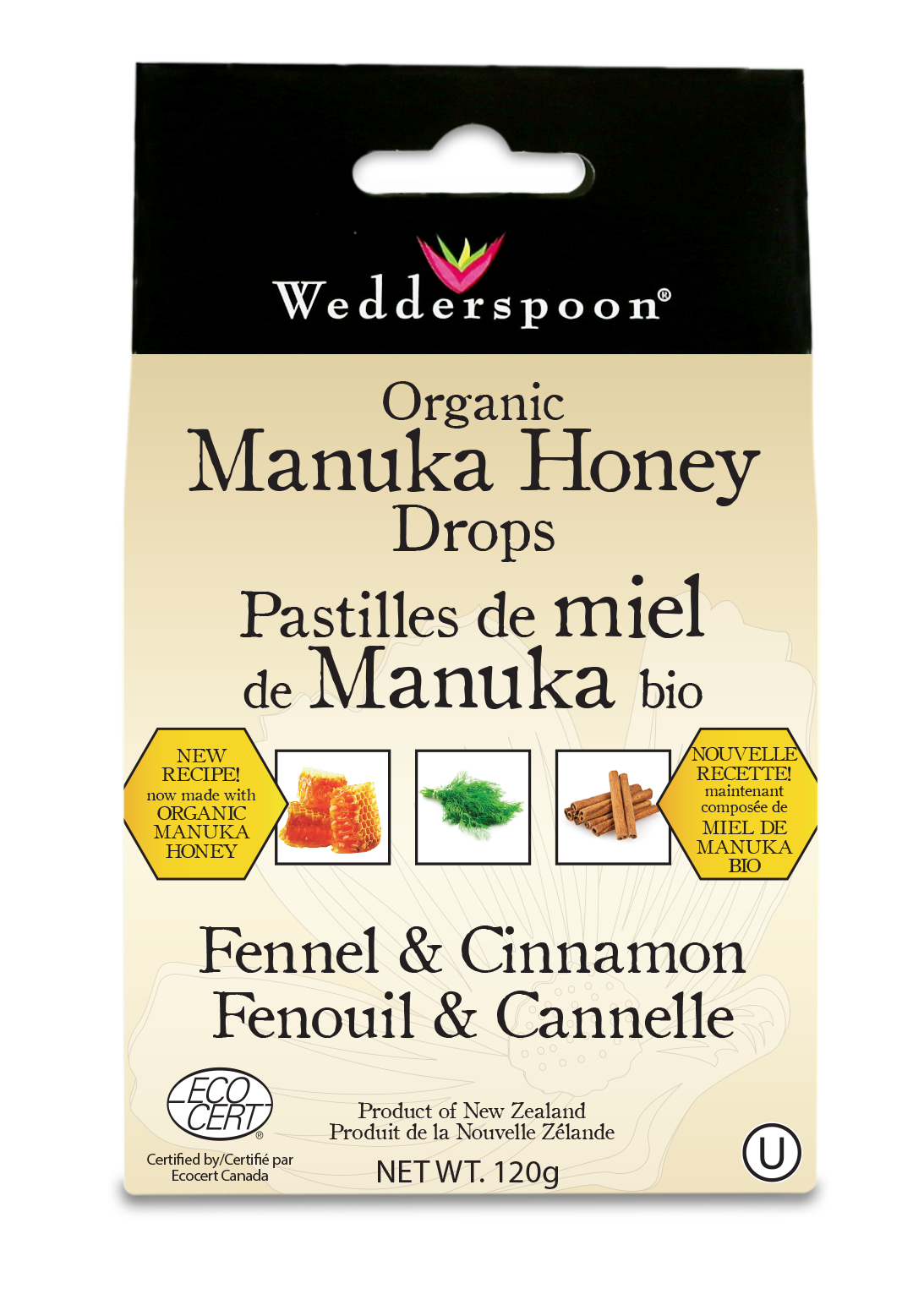 Org Manuka Honey Drop Fennel&Cinn