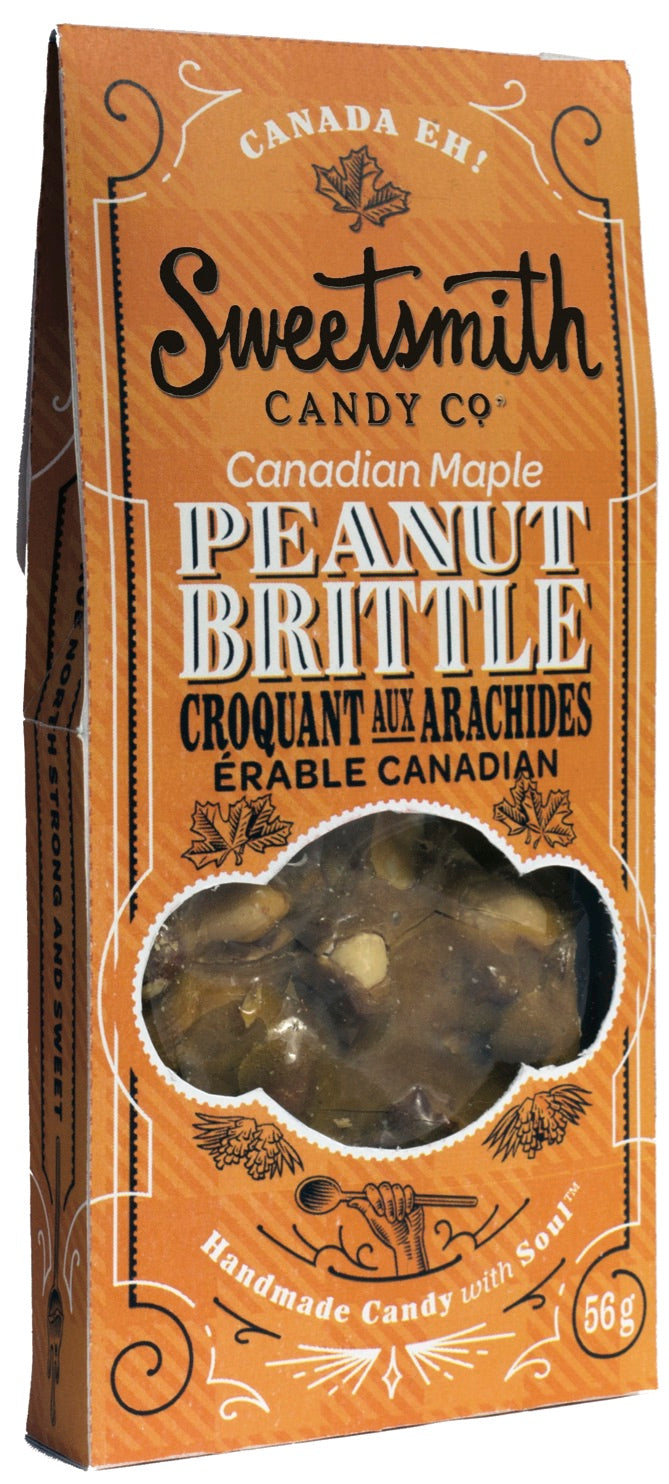 Canadian Maple Peanut Brittle