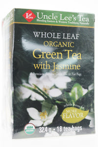 Whole Leaf, Organic Green Tea with Jasmine