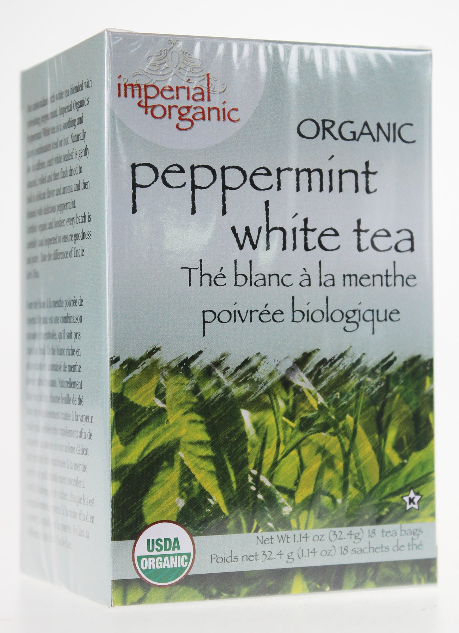 100% Organic Peppermint White Tea