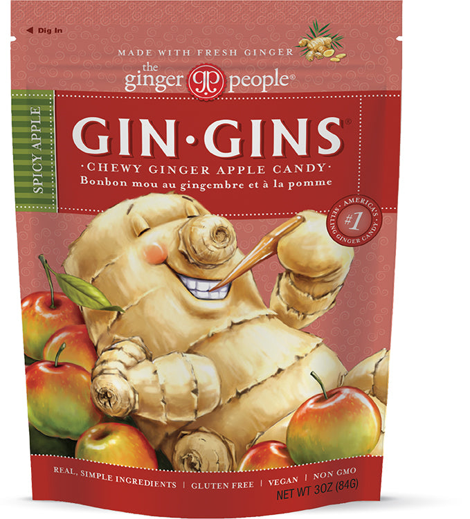 Gin Gins Spicy Apple Chewy Ginger