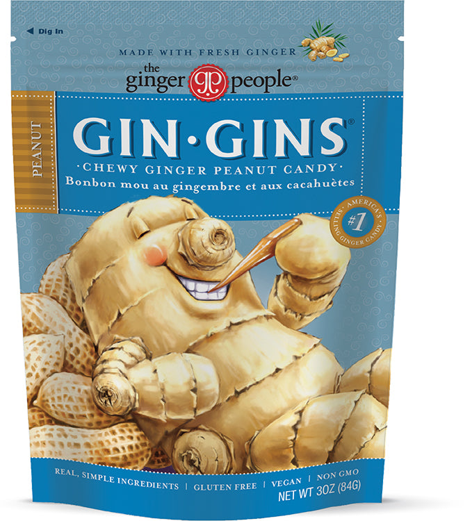 Gin Gins Peanut Chewy Ginger Candy