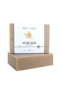 Milk + Oats Scrub Bar Soap