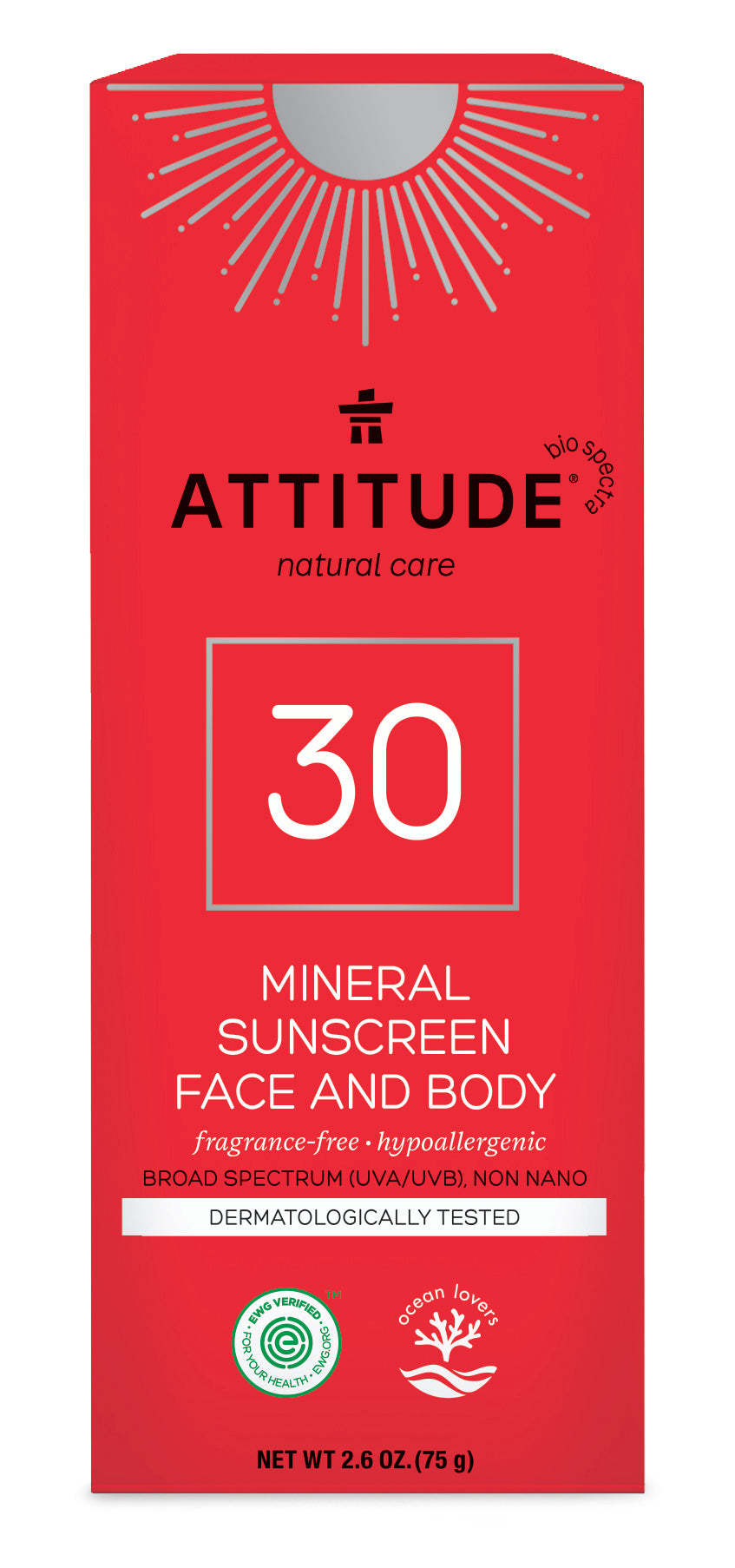 SPF30 Face Sunscreen Fragrance-free