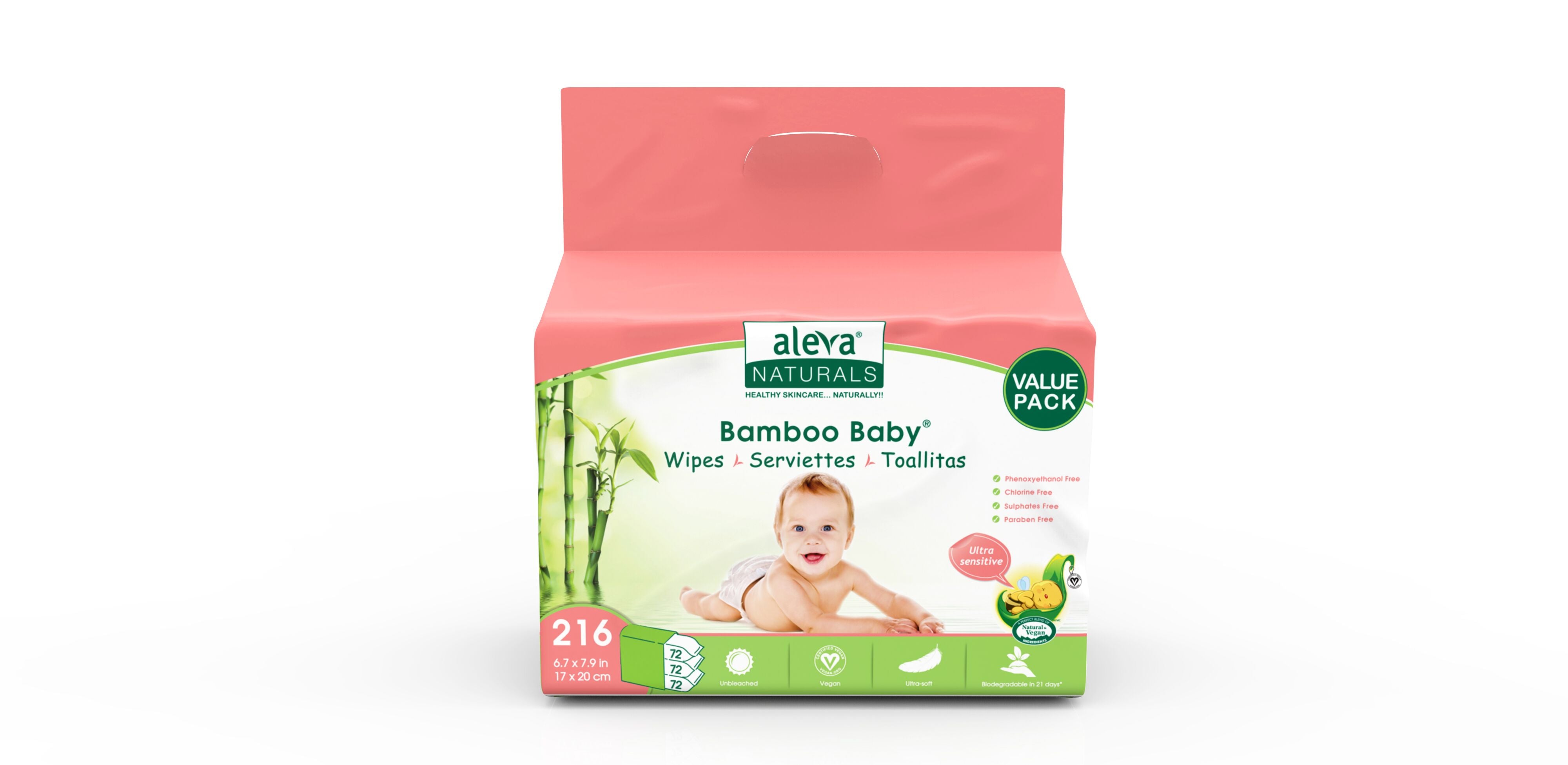 Bamboo Baby Wipes Sensitive VP