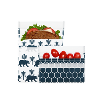 Reusable Bag Set, Velcro Bear