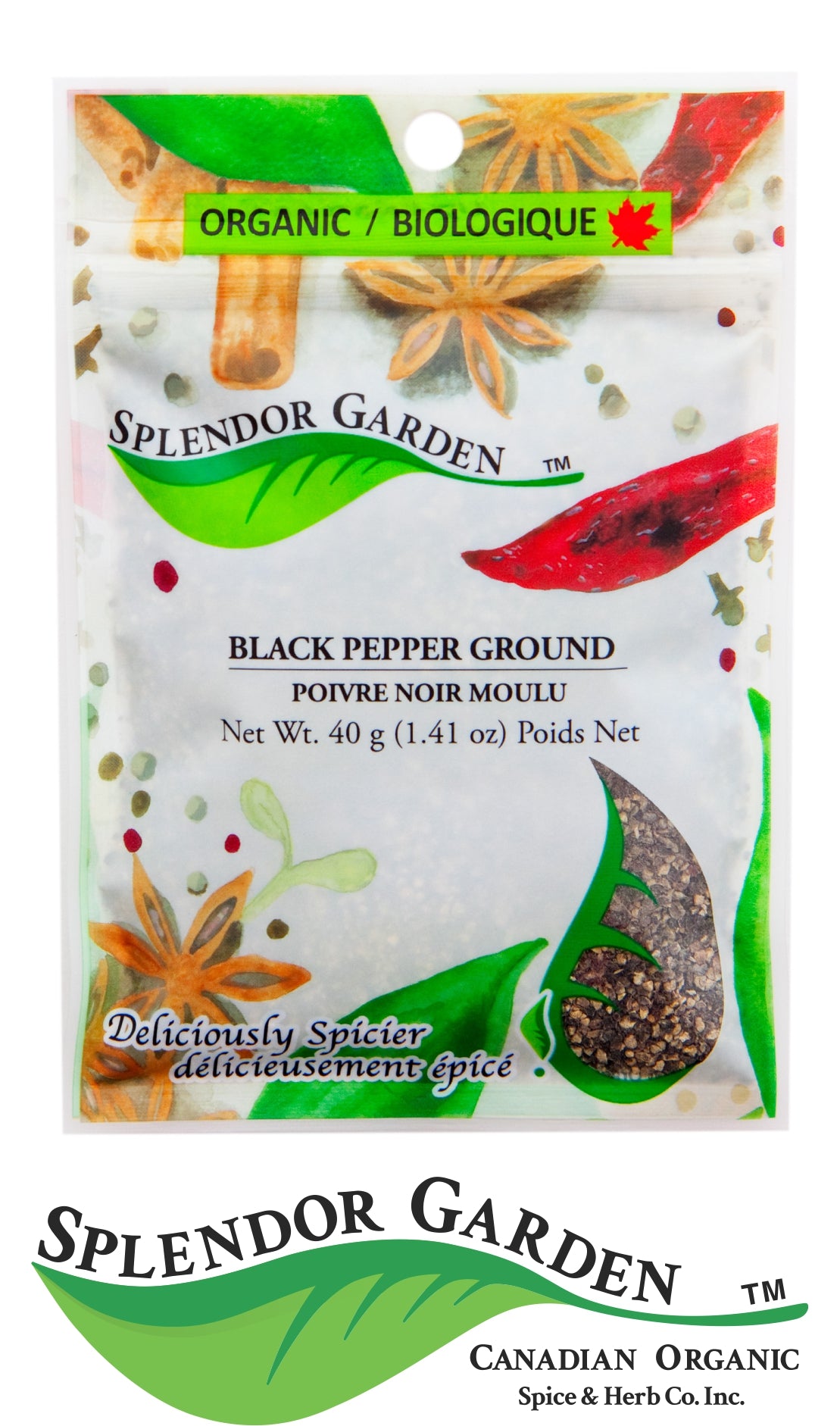 Organic Pepper Ground, Black