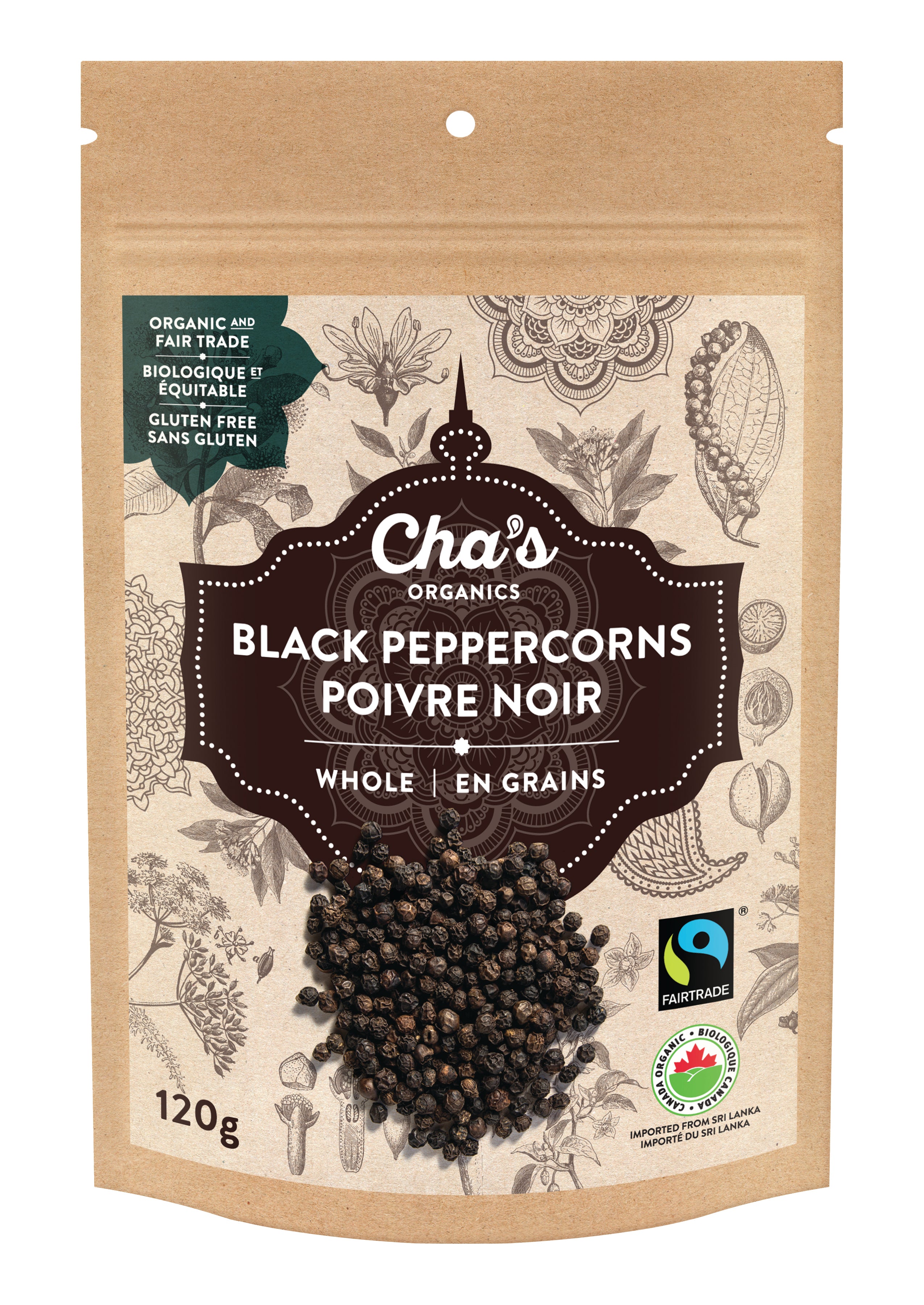 Whole Black Peppercorns