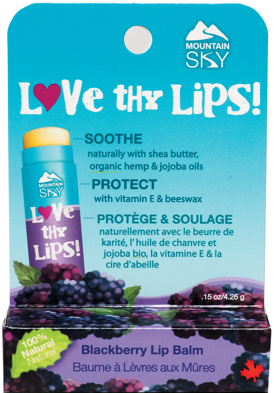 Blackberry Lip Balm Clip Strip