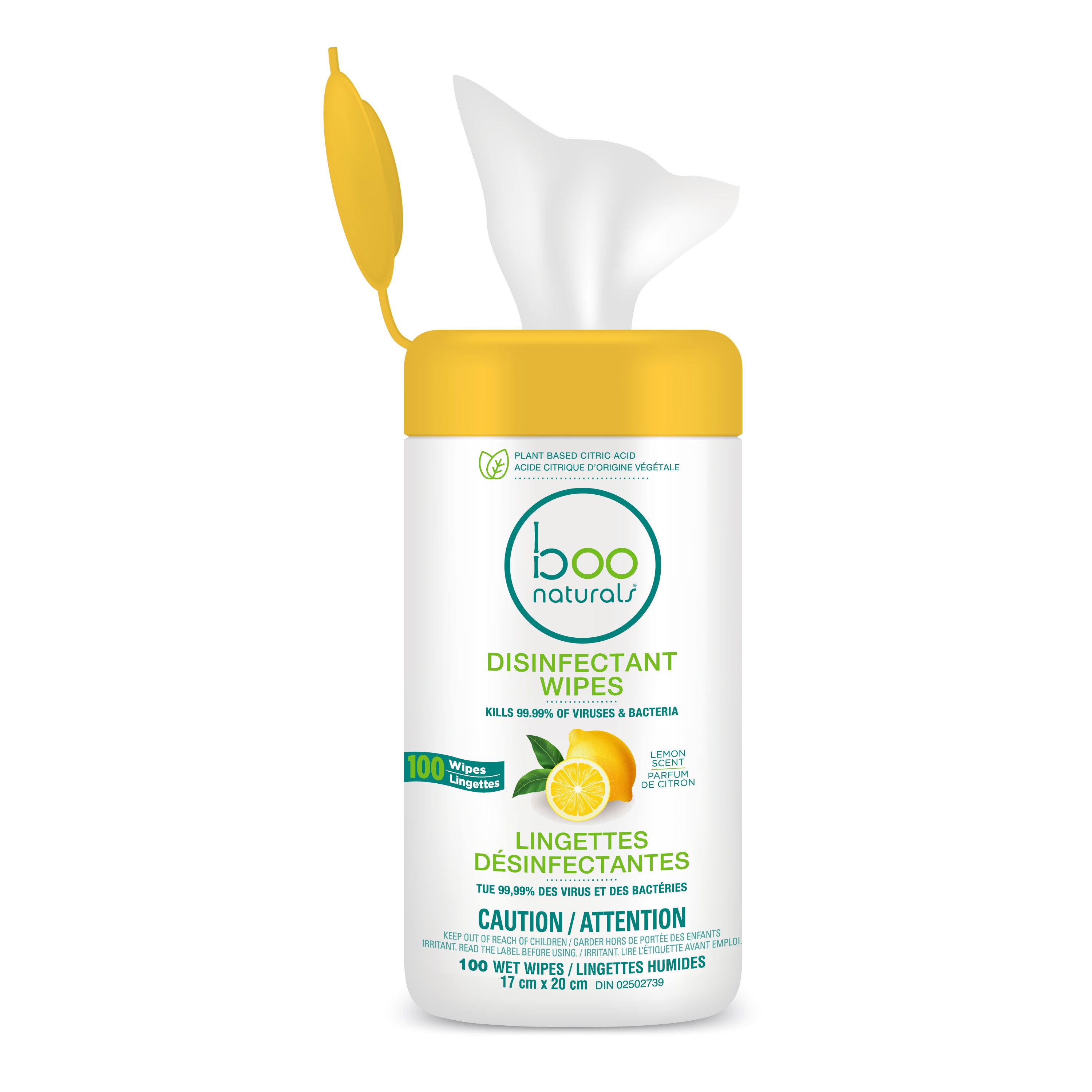 Disinfectant Wipes Lemon (100)