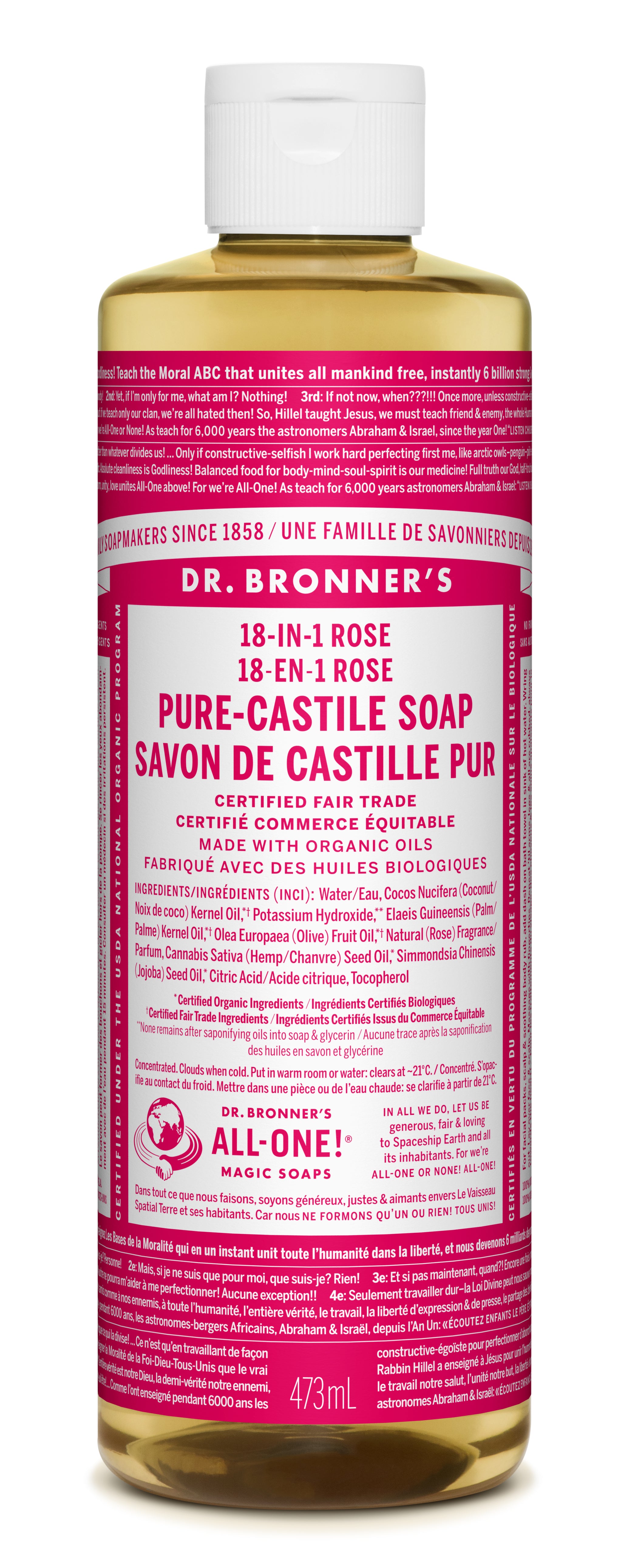 Rose Pure-Castile Liquid Soap